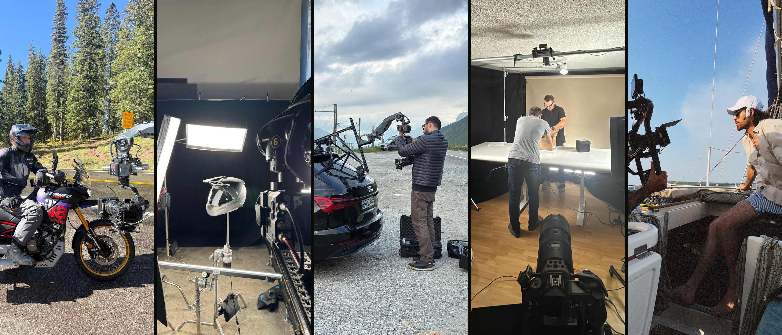 RED YAK crew behind the scenes on location and in the studio